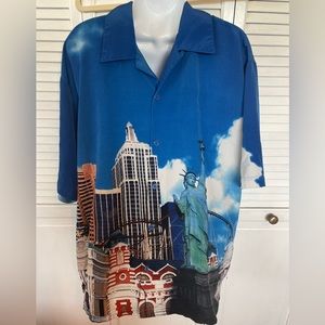 Vintage Men's New York Shirt Multicolor Size Large